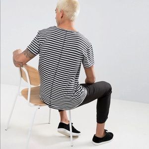 Weekday Rumor Stripe T-Shirt size L